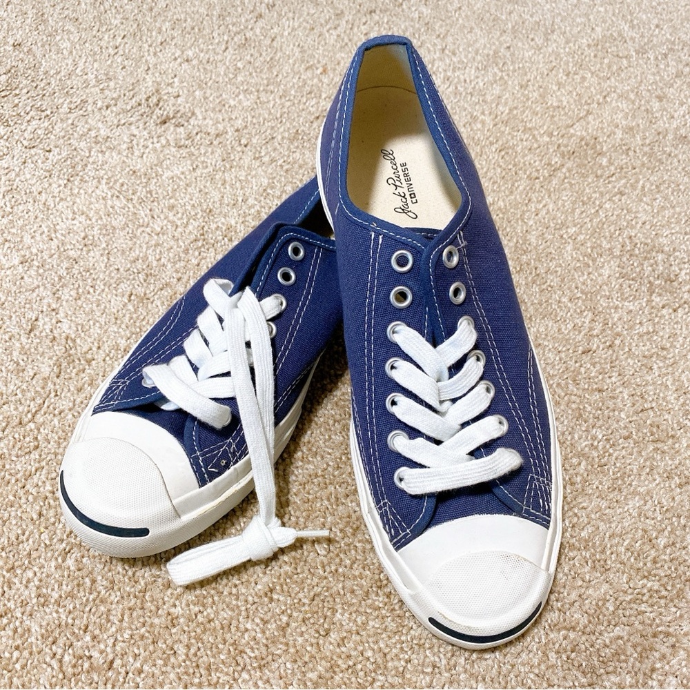 Converse Jack Purcell Canvas Low Tops No Box (Navy Blue)